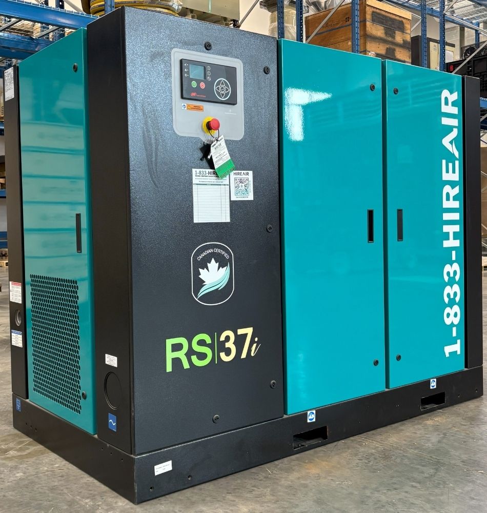 HireAir RS37_RS37i electric air compressor available to rent in Alberta and Western Canada
